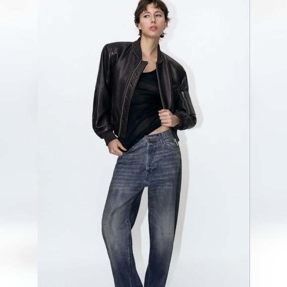 ZARA leather jacket - Picture 2 of 6